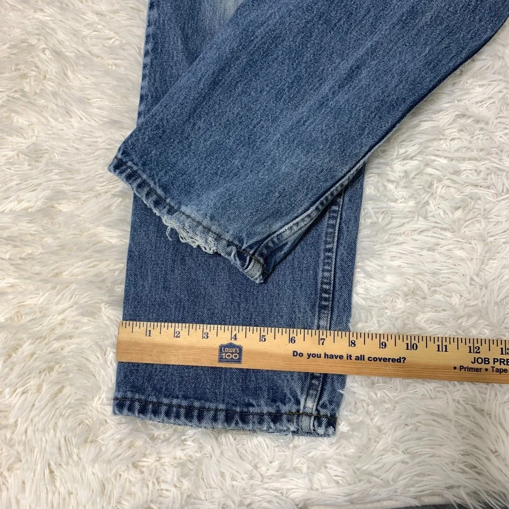 Vintage Arizona Baggy Jeans 30x33 USA Blue Pants Loose Straight Denim‎ Tag 32x34